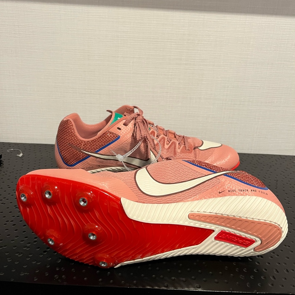 Nike Zoom Rival Multi-Event ALL "Red Stardust/Pale Ivory/Malachite Sz 9 - Picture 3 of 12